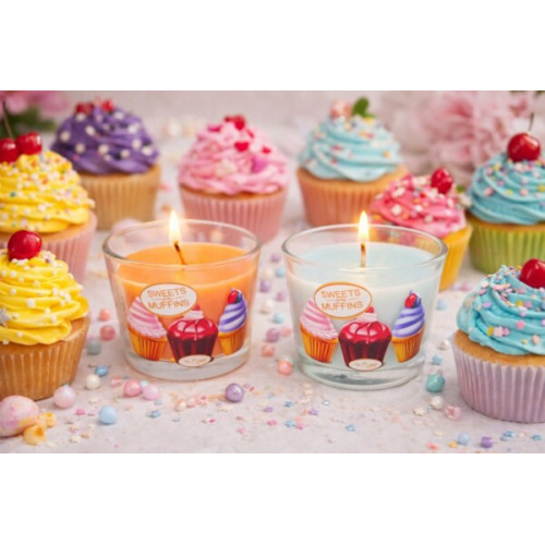 Ароматическая свеча PAKO-IF в стекле Sweet and muffins