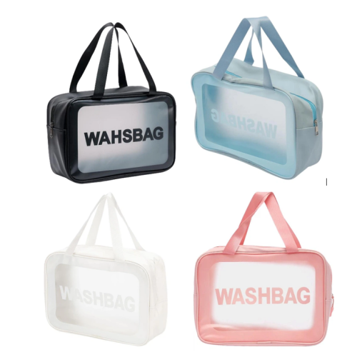 Косметичка WashBag 30*20*10 см прозрачная с ручками