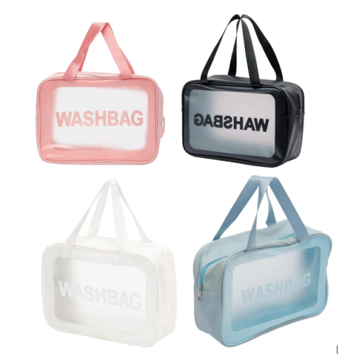Косметичка WashBag 25*16*8 см прозрачная с ручками