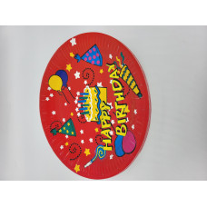 Набор праздничных тарелок Happy Birthday 23 см 1*10 шт 044