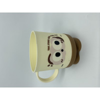 Чашка пластиковая детская на ножке микс 8.5*10 см SM9968