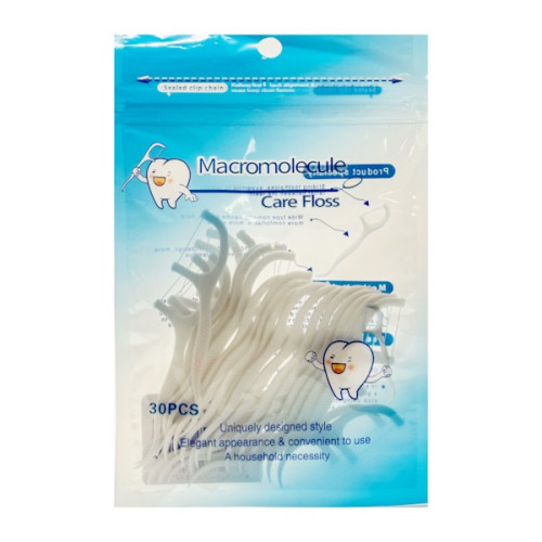 Зубная нить на палочке Macromolecule Care Floss 30 шт
