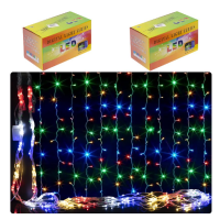 Гірлянда електрична Color-It штора 3*2 м 180L кольорова LED D-4