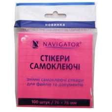 Стікер малиновий 100 шт NV-76201