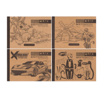 Блокнот SketcnBook Мандарин Крафт 214467 7БЦ 36 листов твердый переплет 148х105мм БК029/01-04
