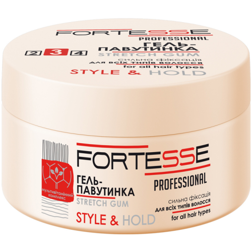 Гель-паутинка для волос Fortesse pro style сильной фиксации 75 мл