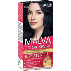 Крем-фарба для волосся MALVA Color  № 052 Синьо-чорний