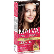 Крем-фарба для волосся MALVA Color  № 043 Темно-каштановий