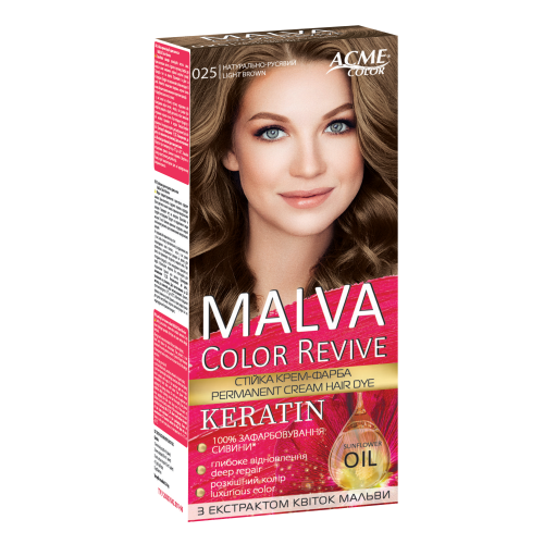 Крем-краска для волос MALVA Color №025 Натурально-русый