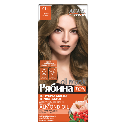 Тонирующая маска Рябина Ton oil mask 014 Русый 30 мл