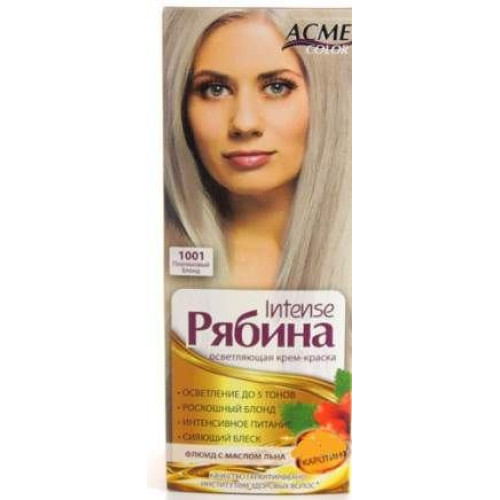Краска для волос Acme Color Рябина №1001 платиновый блонд
