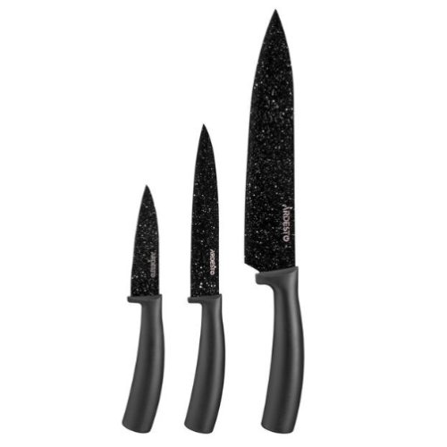 Набор ножей Ardesto Black Mars 3 шт AR2103BB