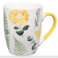 Чашка Ardesto Sunny flowers оранжевая 330 мл AR3441