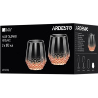 Набор низких стаканов Ardesto Black Mars Favola 370 мл 2 шт AR2637GL