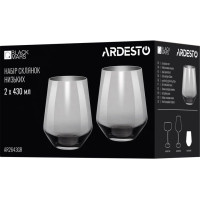 Набор стаканов низких Ardesto Black Mars Avior 430мл 2 шт Ardesto Black Mars Avior 430мл AR2643GR