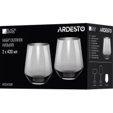 Набор стаканов низких Ardesto Black Mars Avior 430мл 2 шт Ardesto Black Mars Avior 430мл AR2643GR