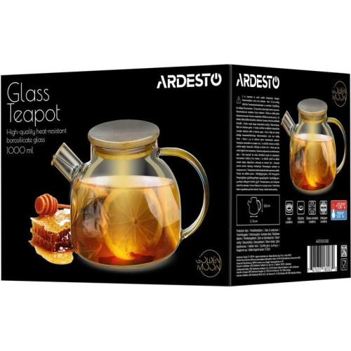 Заварник Ardesto Golden Moon 1000 мл золотистый AR3010GBB
