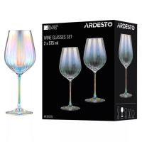Набір келихів для вина 575 мл 2 шт Ardesto Black Mars Zenith AR2657EL