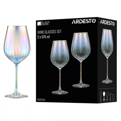 Набор бокалов для вина 575 мл Ardesto Black Mars Zenith AR2657EL