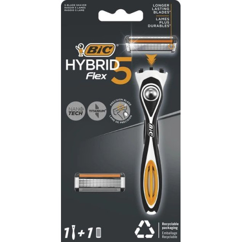 Станок для бритья Bic Flex Hybrid 5 с 1 сменным картриджем