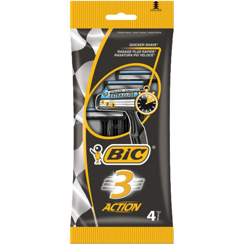Станки для гоління Bic 3D Action для чутливої шкіри 4 шт