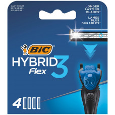 Змінні картриджі для гоління Bic Flex 3 Hybrid 4 шт