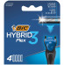 Змінні картриджі для гоління Bic Flex 3 Hybrid 4 шт