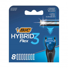 Змінні картриджі для гоління Bic Flex 3 Hybrid 8 шт