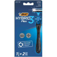 Станок для гоління Bic Flex 3 Hibrid з 2 змінними картриджами