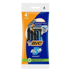 Станки для гоління Bic PIVOT 3 з 3 ультратонкими лезами 4 шт