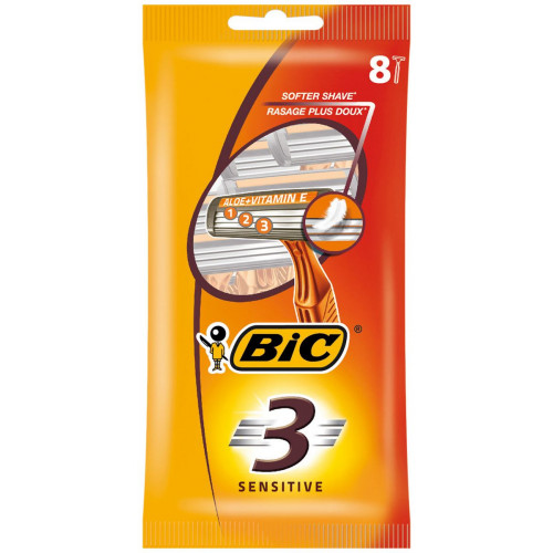 Станки для гоління Bic Sensitive 3 леза 8 шт