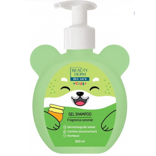 Гель-шампунь 2в1 BeautyDerm Kids с ароматом карамели 300 мл