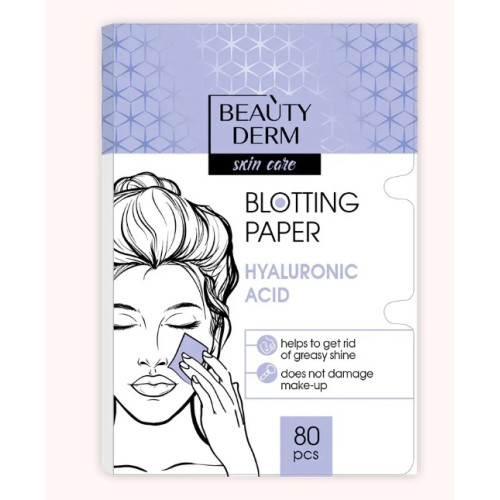 Салфетки для лица BeautyDerm с гиалуроновой кислотой 80 шт