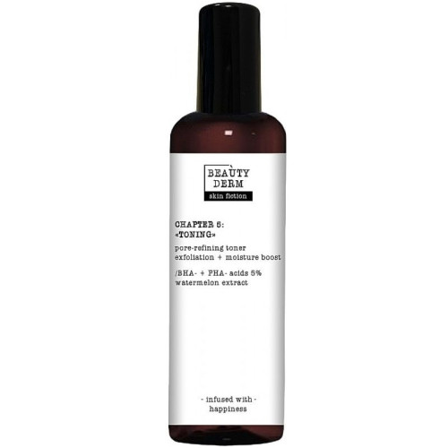 Тонер для очистки пор BeautyDerm Skin Fiction с BHA PHA кислотами и арбузом 200 мл