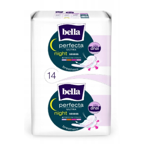 Прокладки Bella perfecta Ultra Night Silky Drai 14 шт