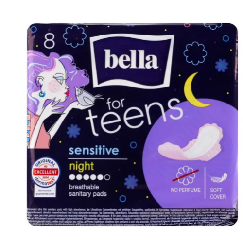Прокладки Bella For Teens sensitive night 8 шт