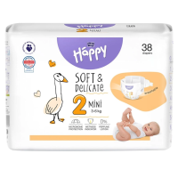 Подгузники Bella Baby Happy Soft & Delicate Mini №2 3-6 кг 38 шт