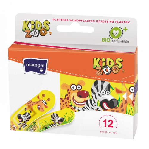 Пластырь Mаtораt Kids Zoo 12 шт