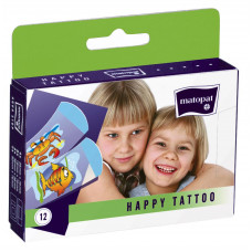 Пластир Mаtораt Happy Tatto набір 12 шт