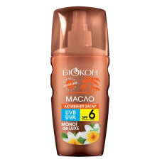 Масло Активний загар Биокон monoi de luxe SPF-6 160 мл