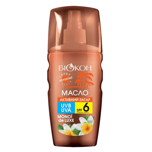 Масло Активний загар Биокон monoi de luxe SPF-6 160 мл