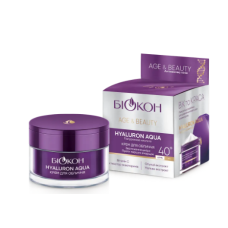 Крем денний для обличчя Биокон Age&Beauty Hyaluron Aqua 40+ 50 мл