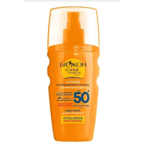 Спрей для безопасного загара Биокон Spf 50+ 160 мл
