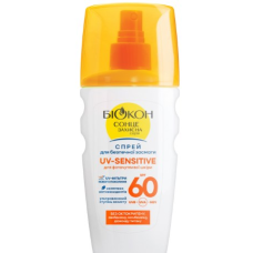 Спрей Биокон UV-Sensitive для безопасного загара для фоточувствительной кожи SPF 60 160 мл