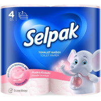 Туалетний папір Selpak Пудра з ароматом 3 шари 4 шт