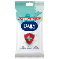 Салфетки влажные Daily Fresh Antibacterial 15 шт