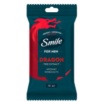 Салфетки влажные Smile For men Dragon 10 шт