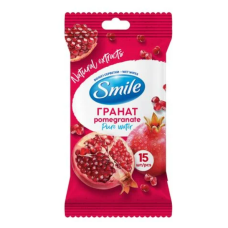 Серветки вологі Smile Daily Pomegranate  15 шт