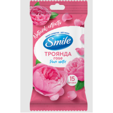 Серветки вологі Smile Daily Rose 15 шт