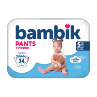 Підгузки-трусики Bambik 5 12-17кг 34 шт
